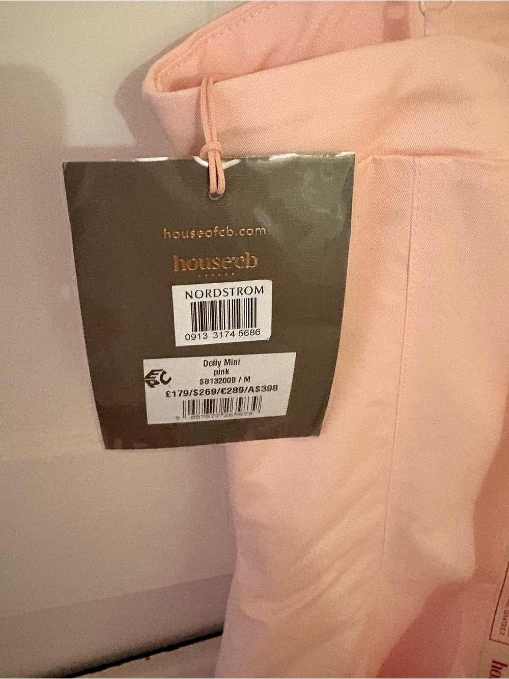 House of CB Light Pink Dolly Fit & Flare Mini Dress - Picture 5 of 6